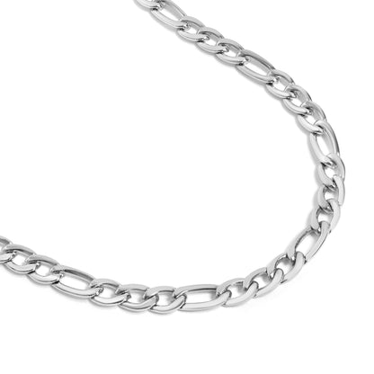 Stainless Steel Figaro Chain Necklace / CHN9500